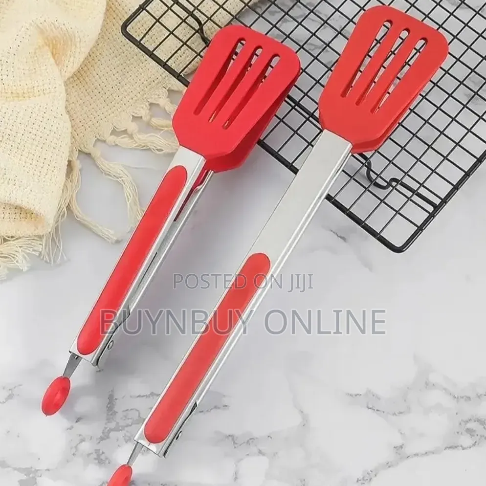 High Heat Silicone Cooking Tong Utensil in 9 Inch 12 Inch
