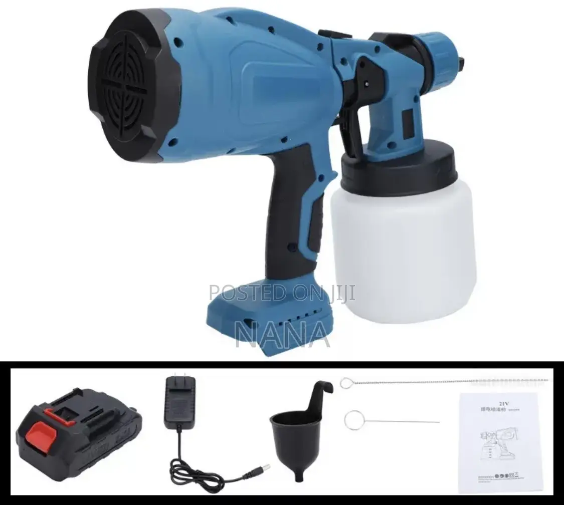 Cordless Spray Gun With Two Batteries