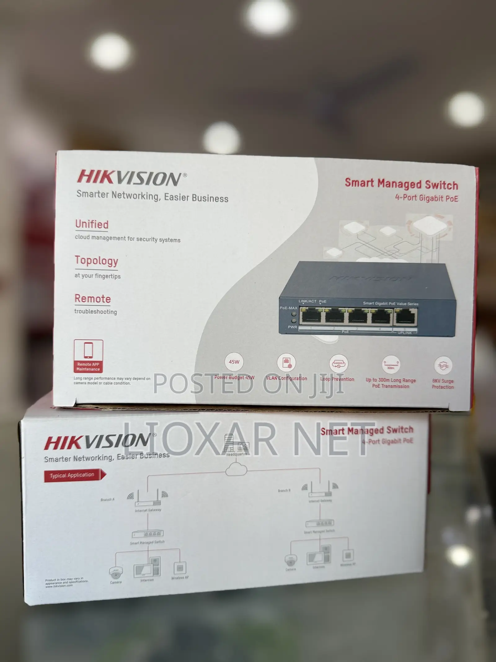 Hikvision DS-3E1505P-EI/M 4 Port Gigabit Smart POE Switch