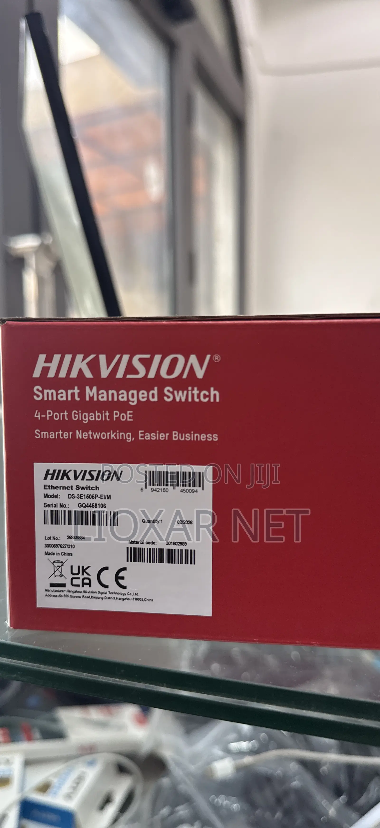 Hikvision DS-3E1505P-EI/M 4 Port Gigabit Smart POE Switch