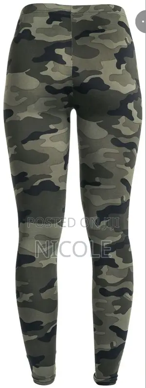 Army Camouflage Camo Green Leggings Athletic Pants