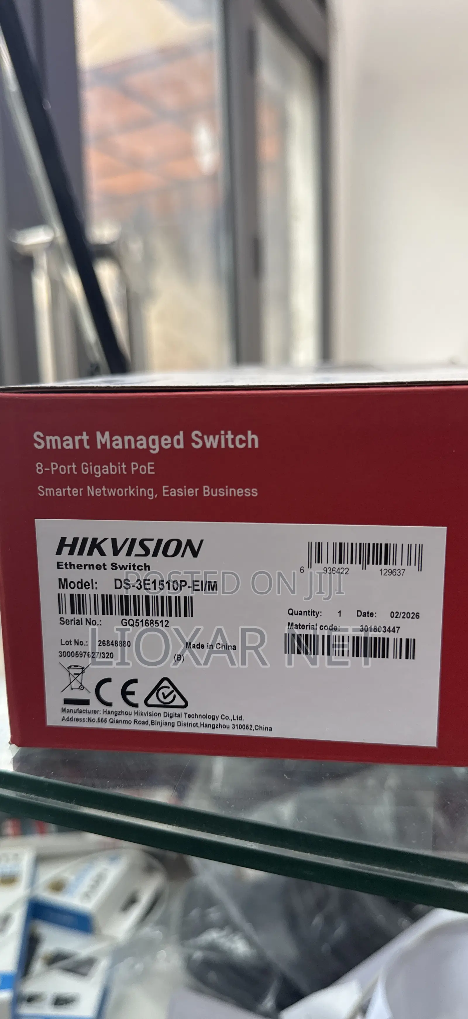 Hikvision DS-3E1510P-EI/M 8 Port Gigabit Smart POE Switch