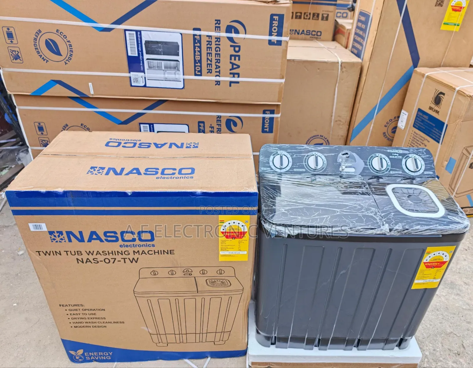 Nasco 7kg Twin Tub Semi-Automatic Washing Machine
