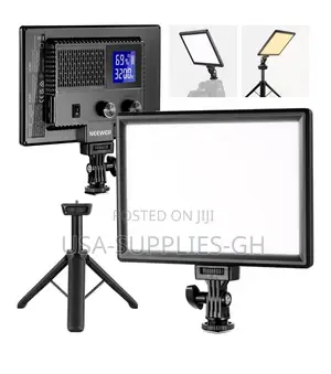 NEEWER 9" Rechargeable LED Video Light Panel /Desk Tripod Stand Fr USA