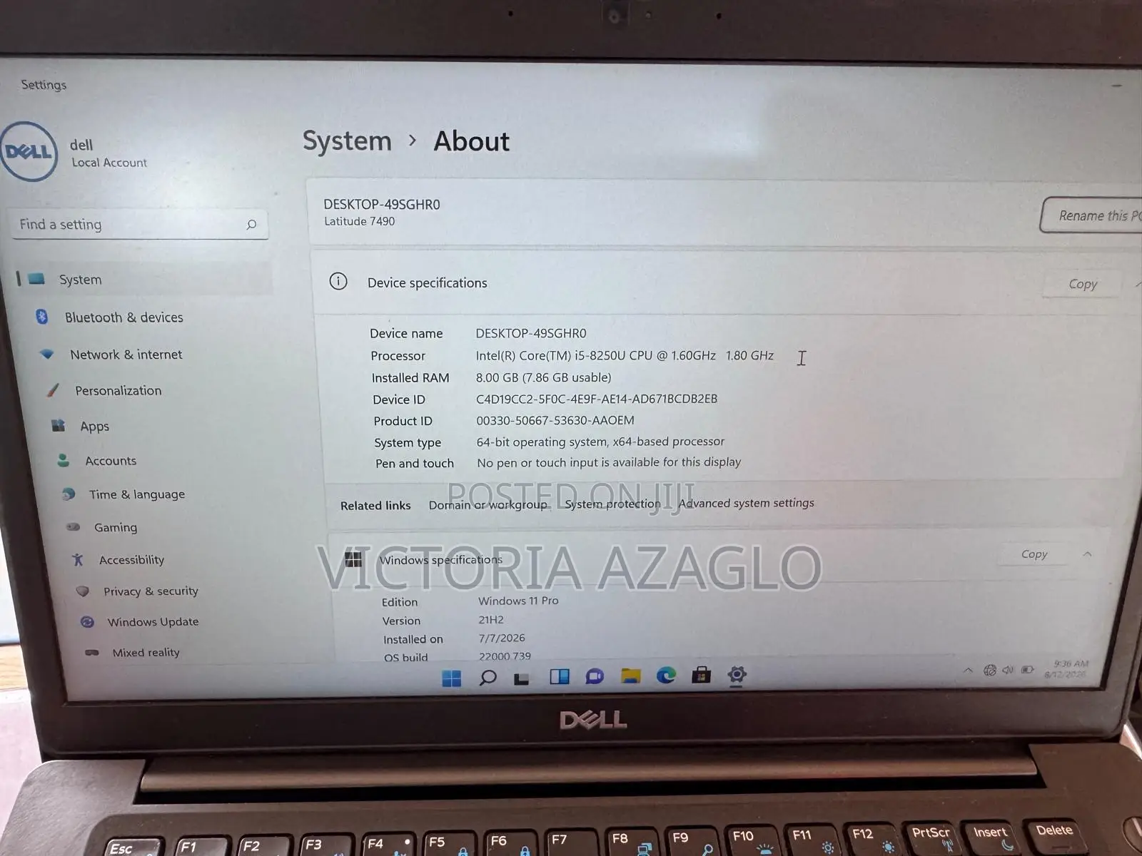 Laptop Dell Latitude 3380 8GB Intel Core i5 SSD 256GB