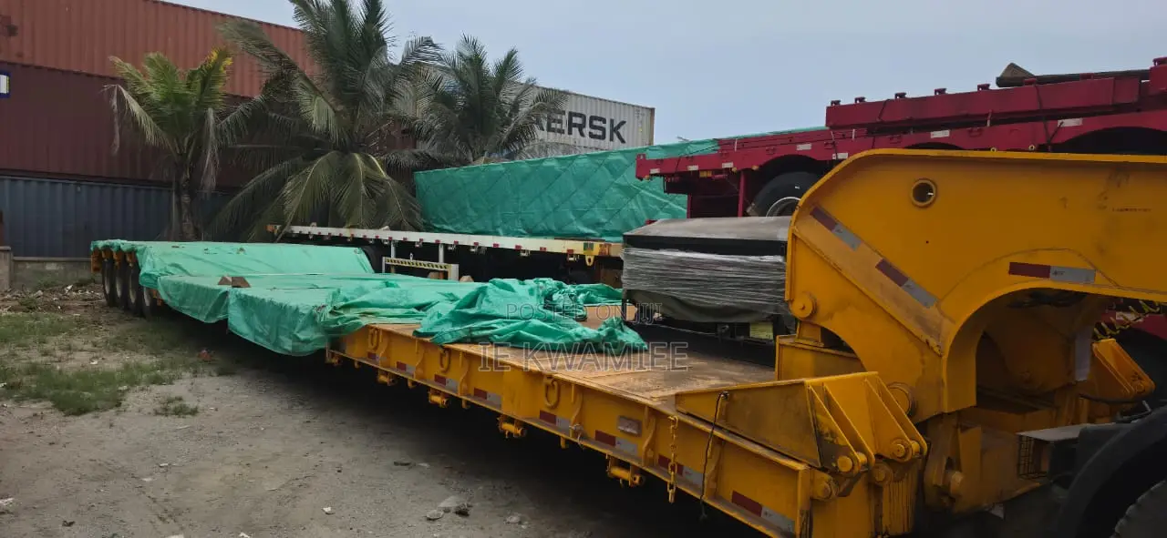 Shacman Tractor Head Removable Gooseneck Lowbed Trailer