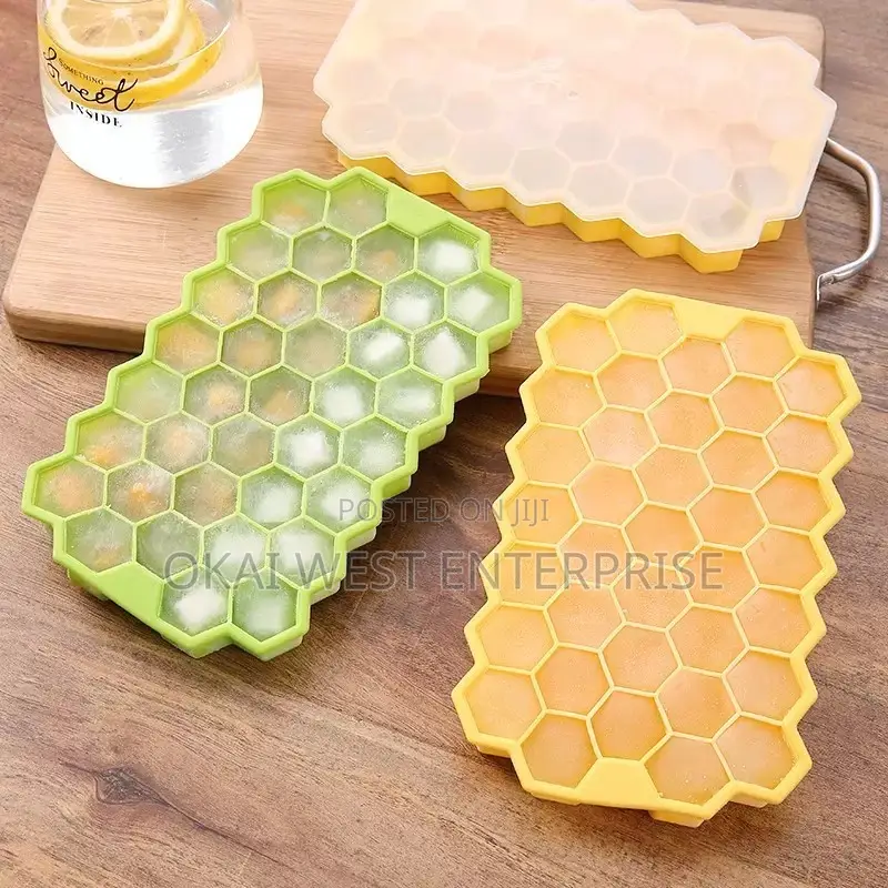 Versatile 37-Cell Silicone Honeycomb Ice Cube Tray
