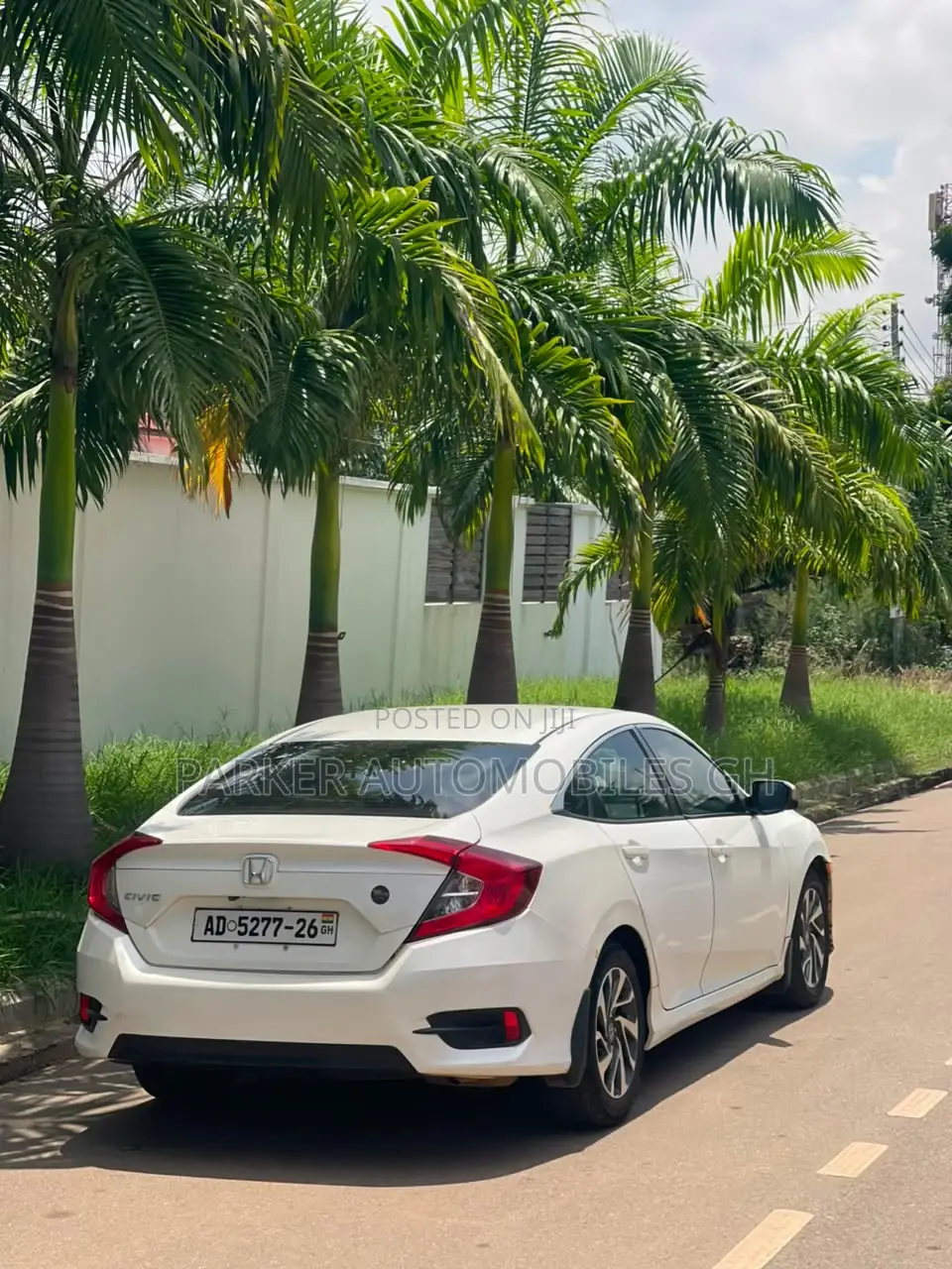 Honda Civic EX 4dr Sedan (2.0L 4cyl) 2017 White