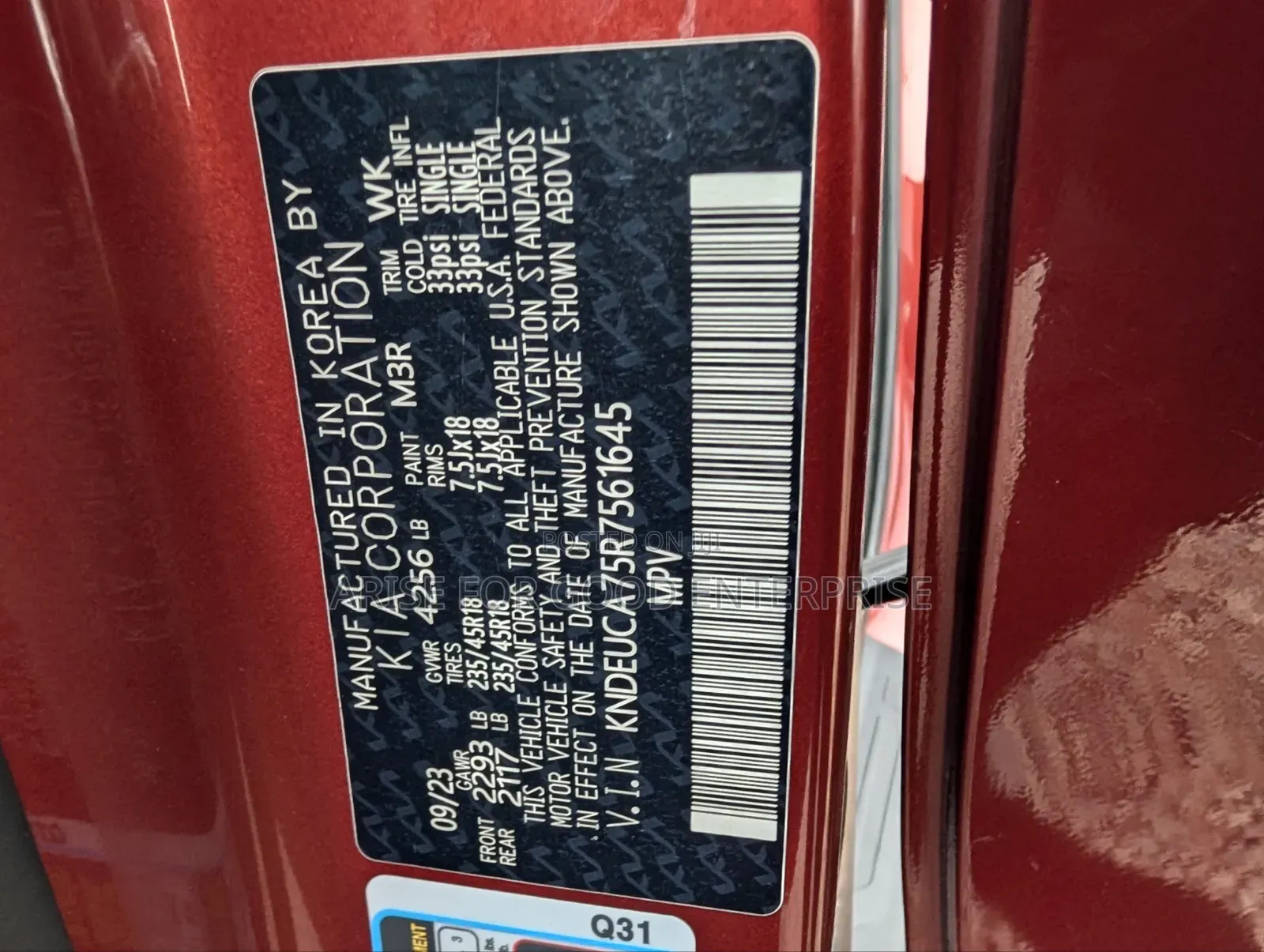 Kia Seltos X-Line 2024 Red