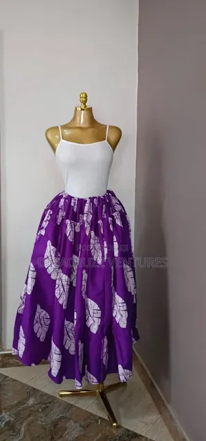 Ankara African Print Maxi Skirt