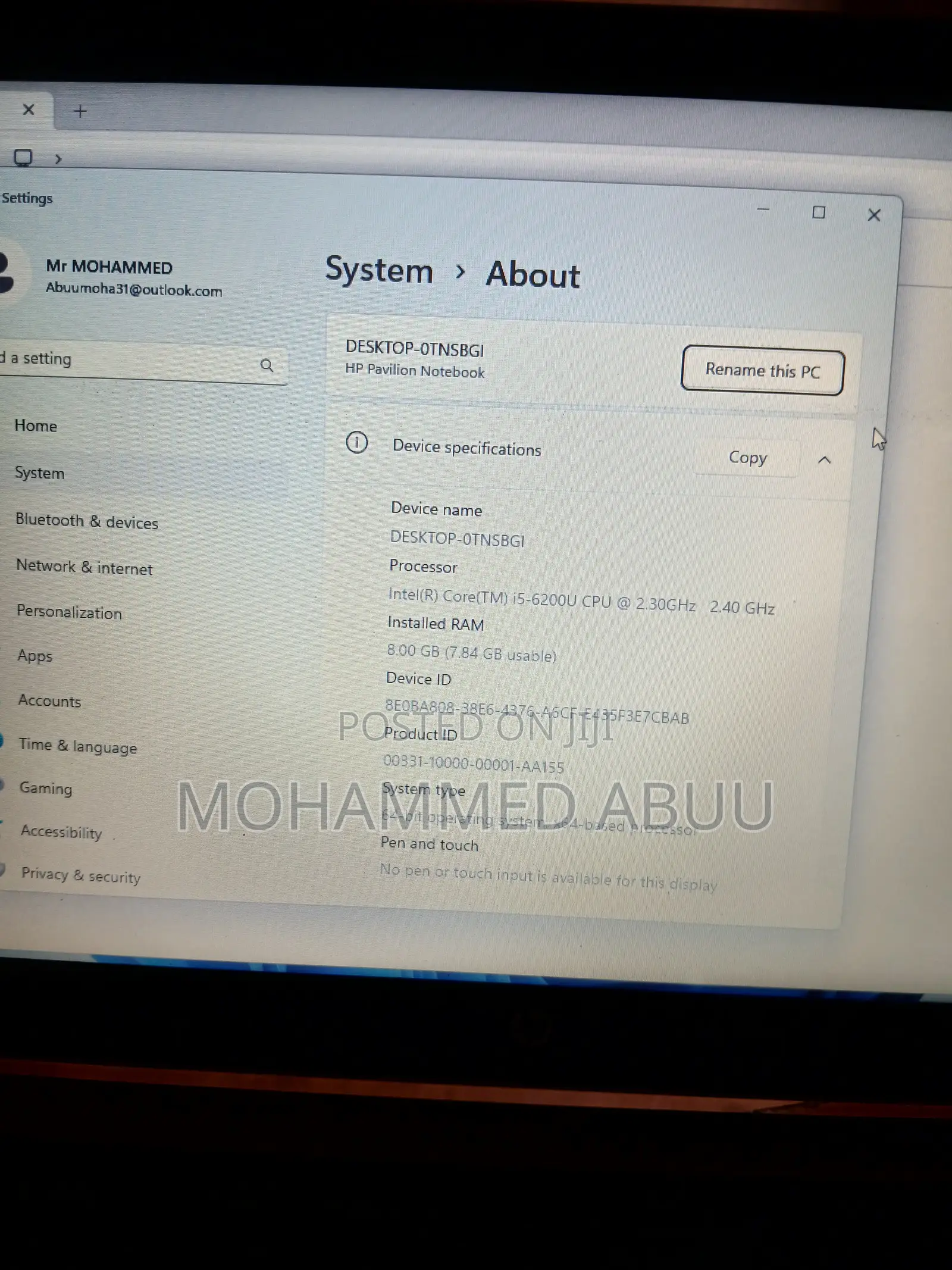 Laptop HP Pavilion 15 8GB Intel Core i5 HDD 500GB