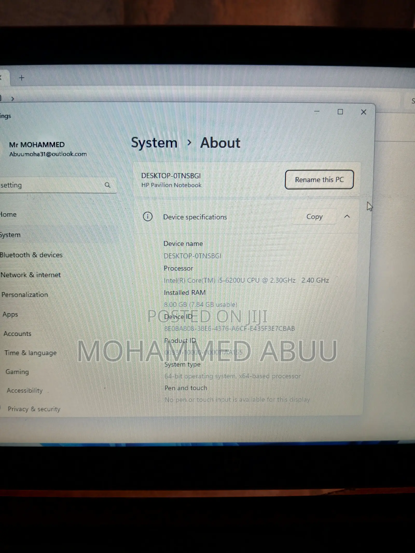 Laptop HP Pavilion 15 8GB Intel Core i5 HDD 500GB