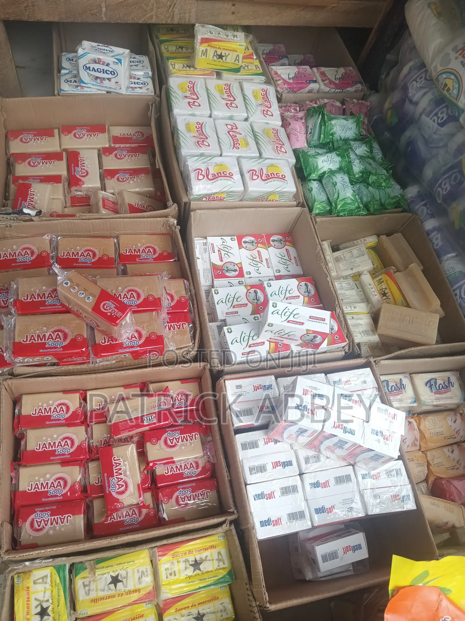 Soaps at Wholesale Prices (Maya, Magico, Jamaa, Alife, Medisoft)