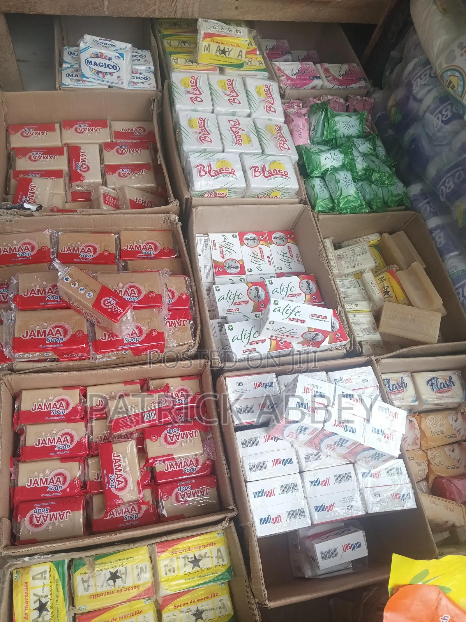 Soaps at Wholesale Prices (Maya, Magico, Jamaa, Alife, Medisoft)