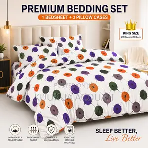 1 Kingsize Bedsheet 3 Pillow Cases