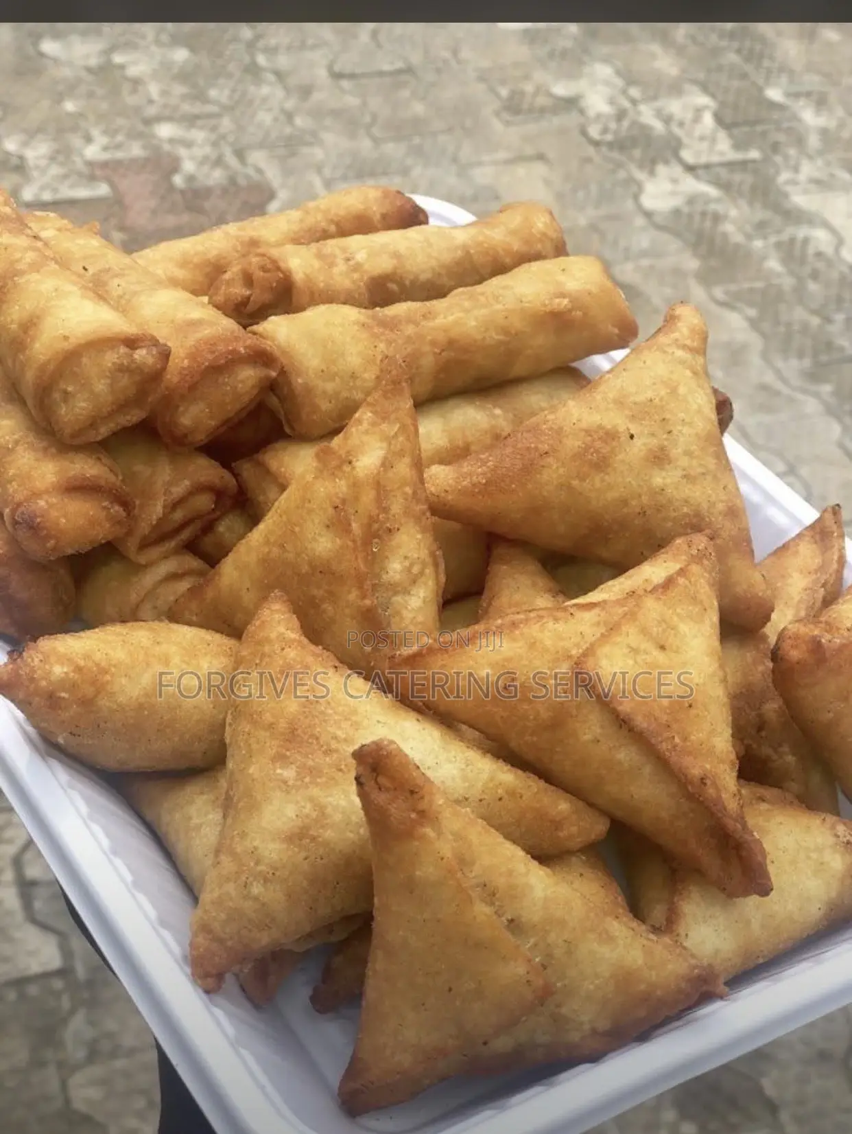 Spring Rolls and Samosas