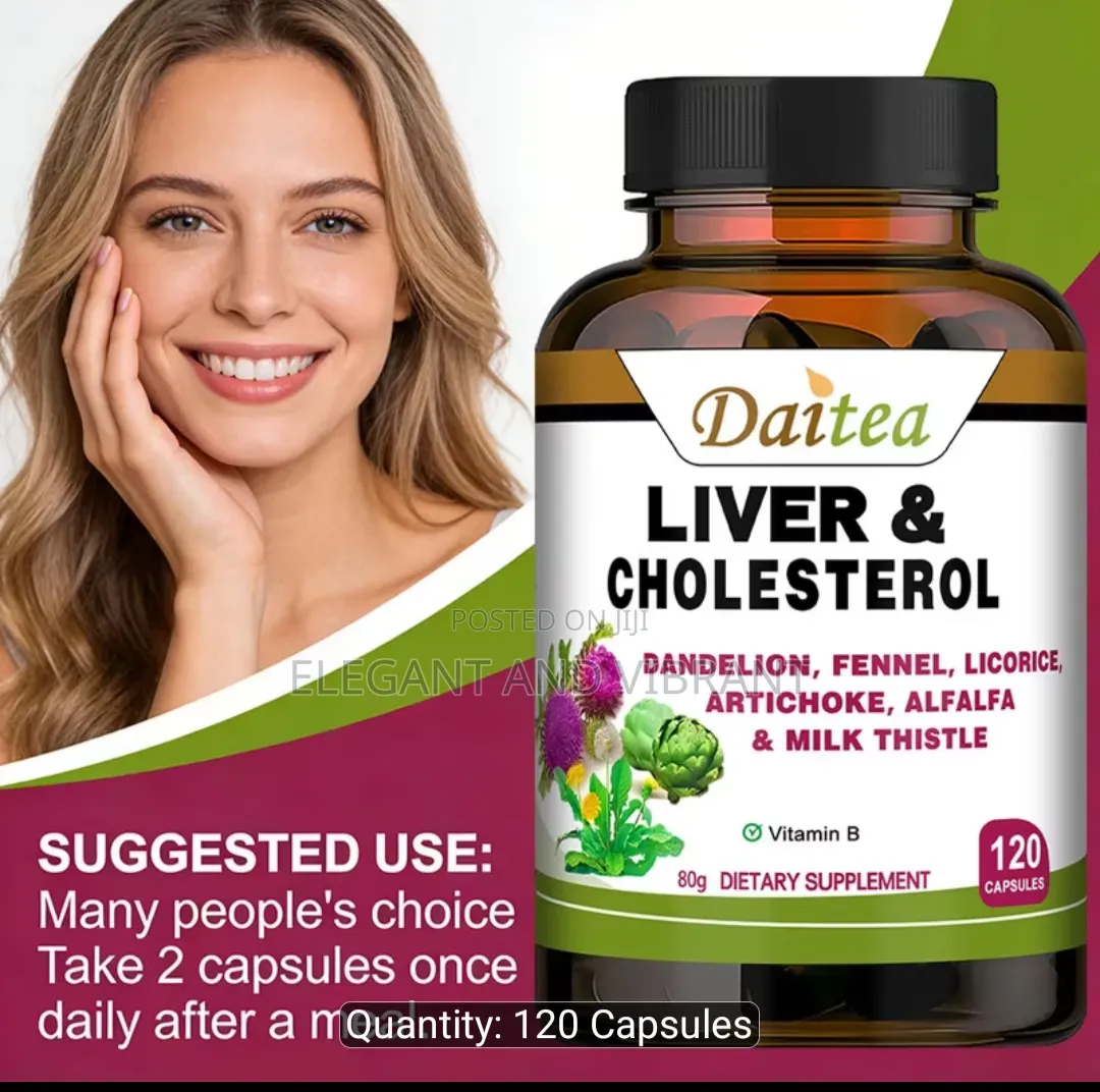 Liver and Cholesterol Cap With Milk Thistle,Dandelion, Artichoke Etc