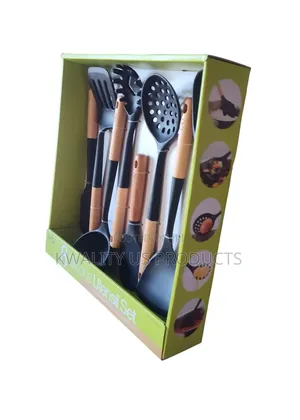 MIU Silicone Beechwood Utensil Set - 8 Set