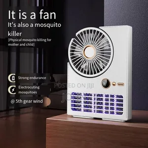 Mini Fan With Mosquito Killer Light