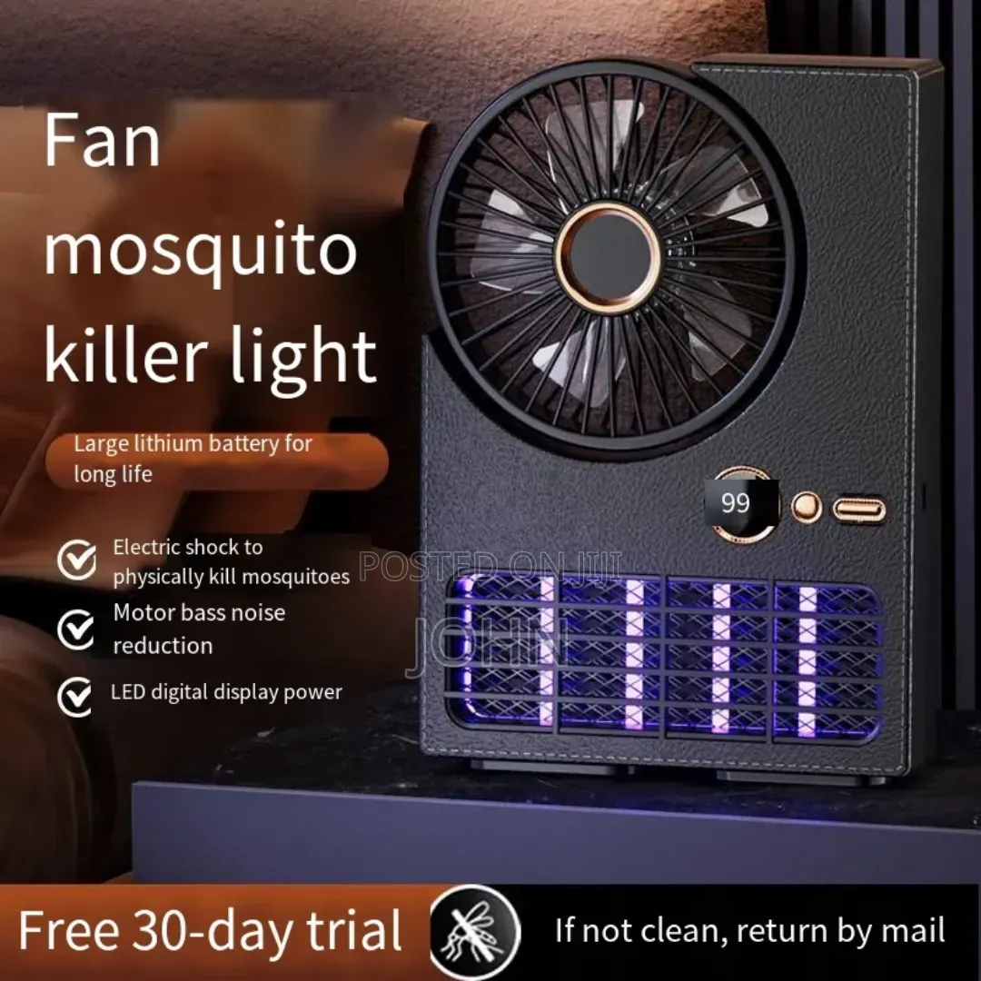 Mini Fan With Mosquito Killer Light
