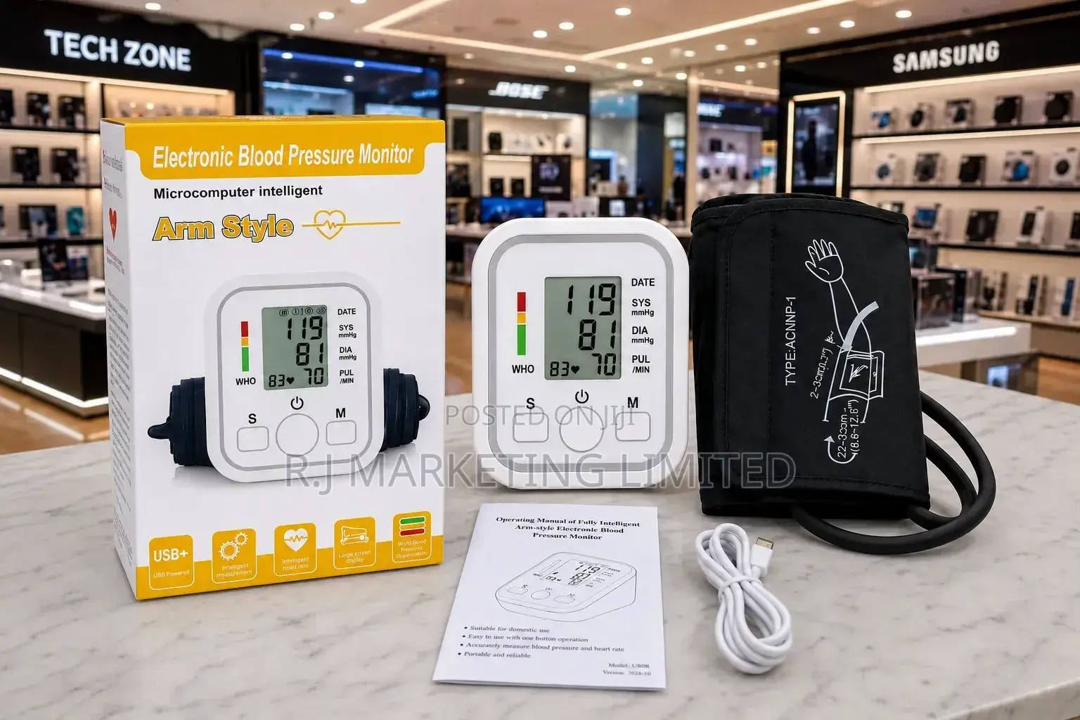 Blood Pressure Monitor With Audio Sound Report