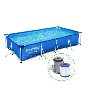 Bestway Regtangle Pool With Pump 3m 10ft 82cm Deep