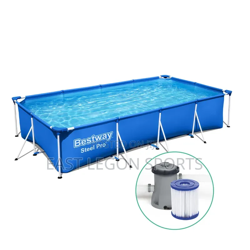 Bestway Regtangle Pool With Pump 3m 10ft 82cm Deep