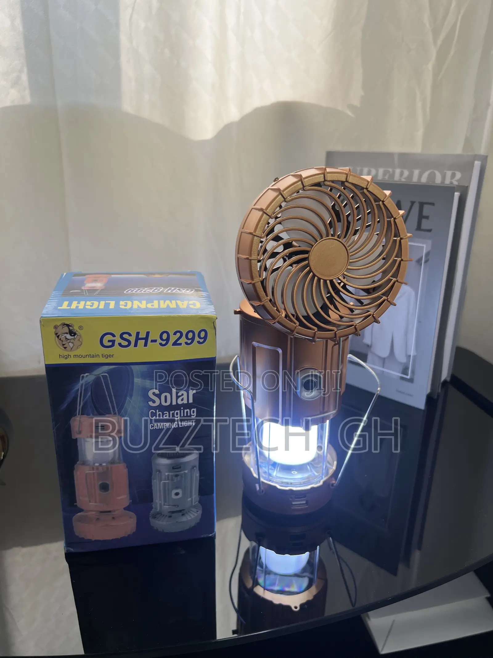 Fan Cooler Rechargeable and Lights