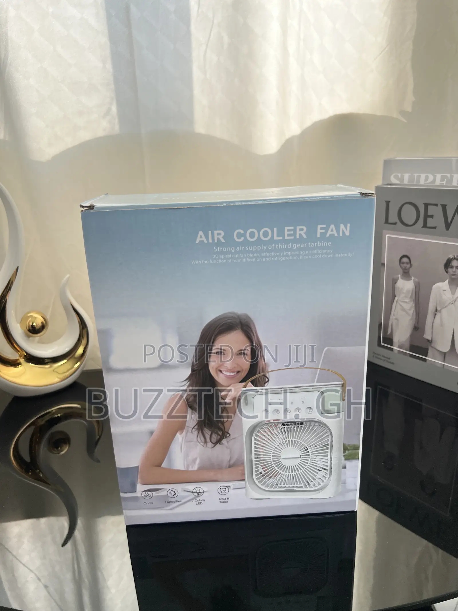 Fan Cooler Rechargeable and Lights