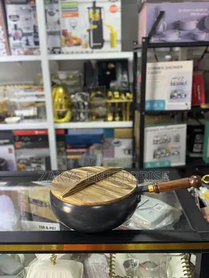 Carbon Steel Wok Pan With Lid 24cm
