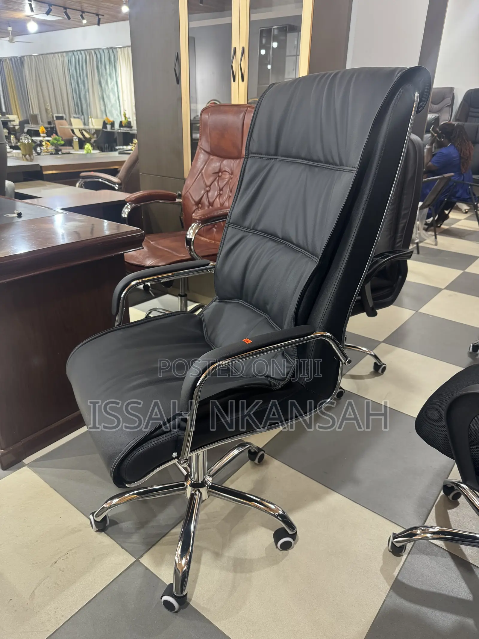 Boss Executive Brown Office Desk and Chair
