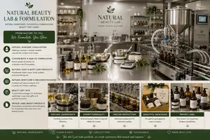 Natural Beauty Personal Care Product Formulation Manufacturing