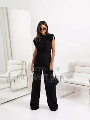 Satin Cowl Neck Top Pants Set