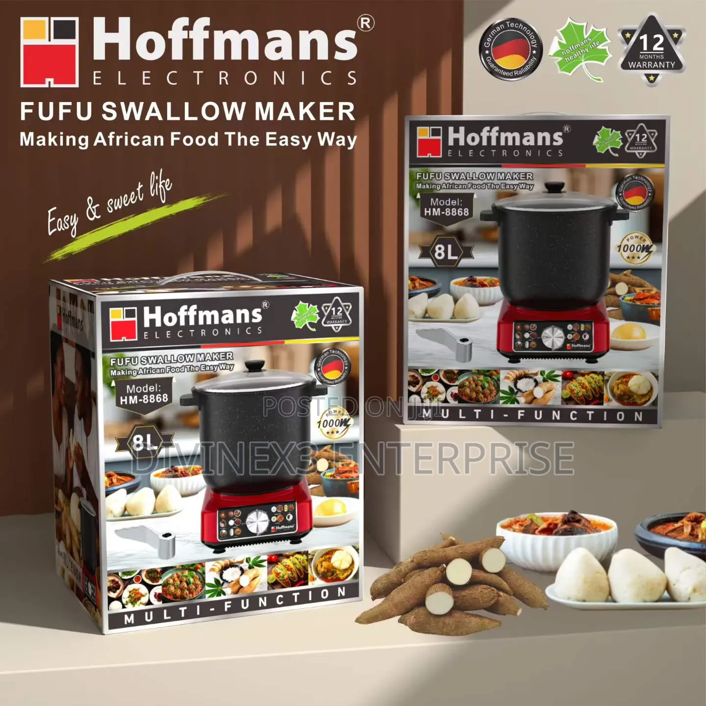 Hoffmans Fufu Swallow Maker – 8L