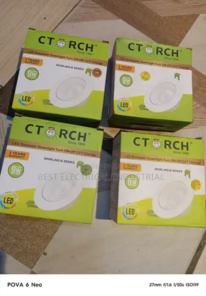 Ctorch Spots Light 9watt CCT Warm and White