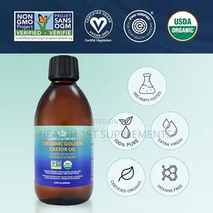 Queen of the Thrones, Organic Golden Castor Oil, Cold-Pressed, 250ml