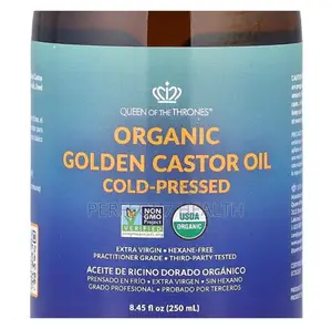 Queen of the Thrones, Organic Golden Castor Oil, Cold-Pressed, 250ml