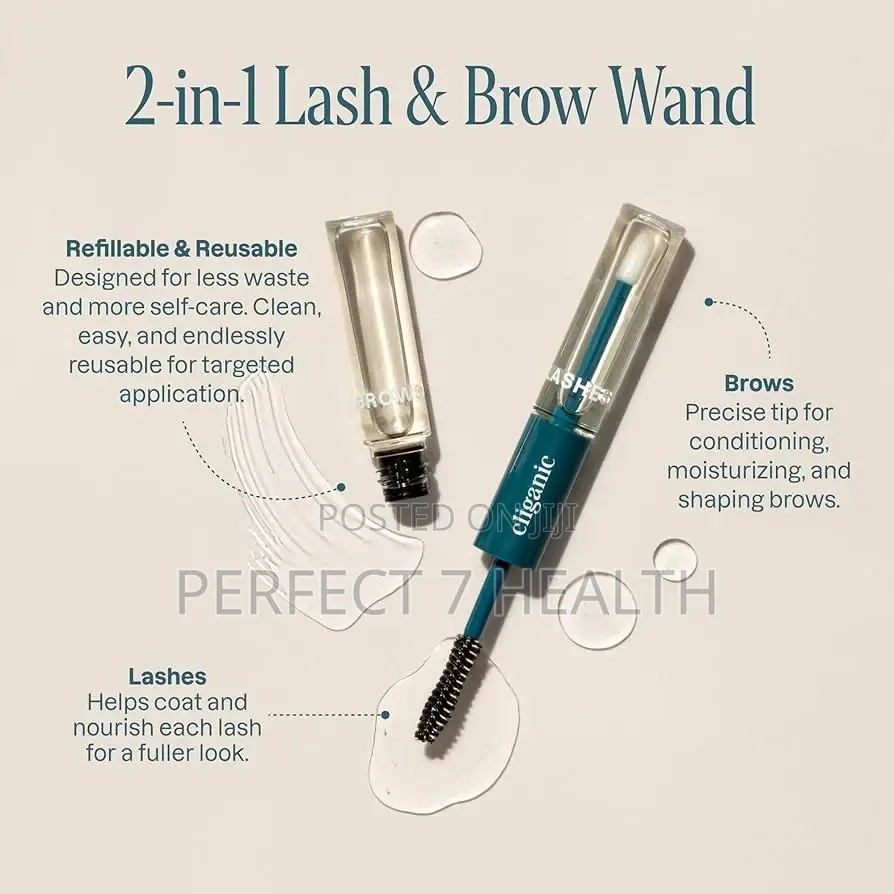 Cliganic, Organic Castor Oil, Hexane Free, Lash Brow Set, 120ml