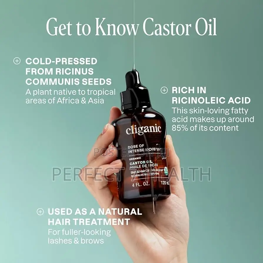 Cliganic, Organic Castor Oil, Hexane Free, Lash Brow Set, 120ml
