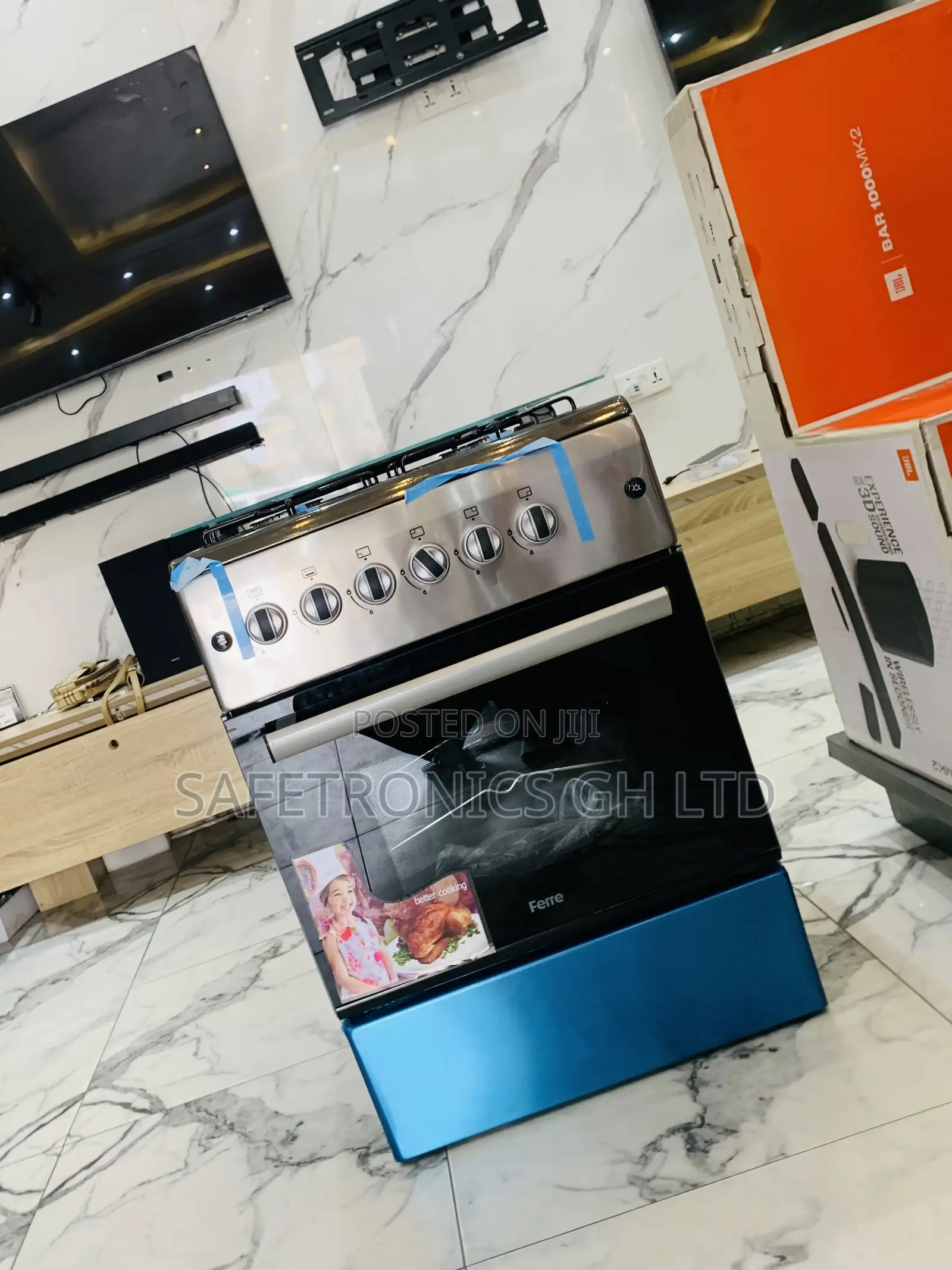 Essential Good Volcano Ferre 50x60 Gas Cooker – New Line, 4 Burners