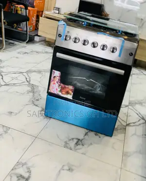 Available Grey Volcano Ferre 50x60 Gas Cooker – New Line, 4 Burners