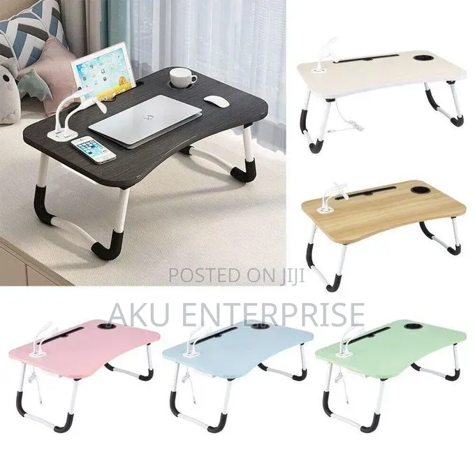 Foldable Lazy Laptop Study Table With USB