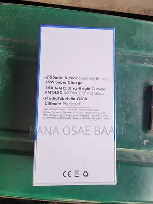 New Tecno Camon 50 Pro 256 GB Black