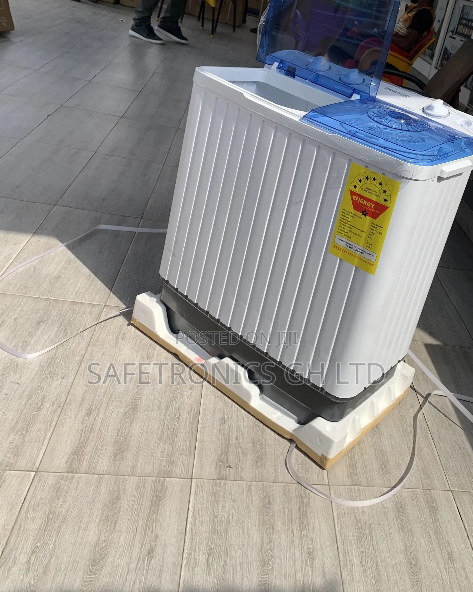 Newly Approved Nasco Washing Machine Semi Automatic 8 Kg White