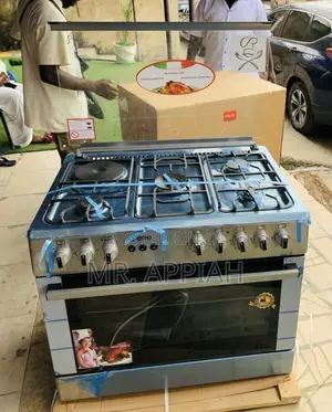 Order Reliable Ferre 60x90cm 1 Electric + 4 Gas Cooker(Gray)Glass Lid