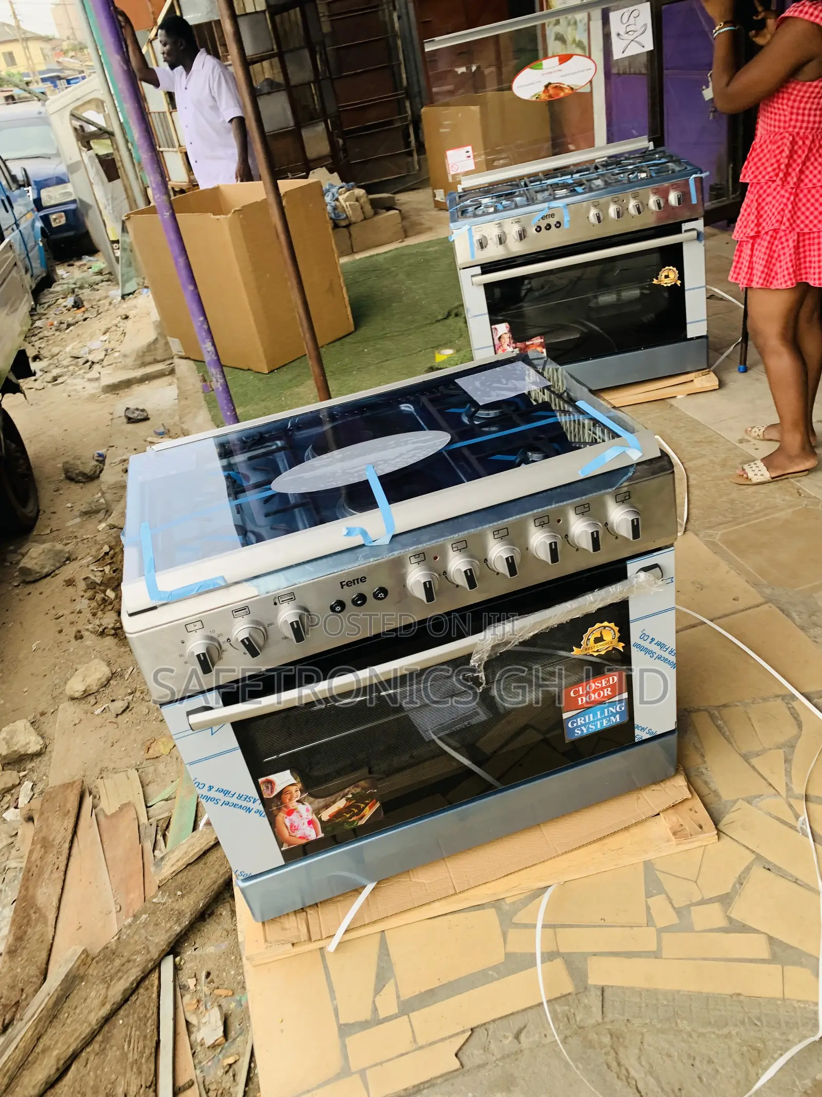 Fresh in Box Ferre 90x60cm 4Gas+2Electric Burner Cooker With Oven