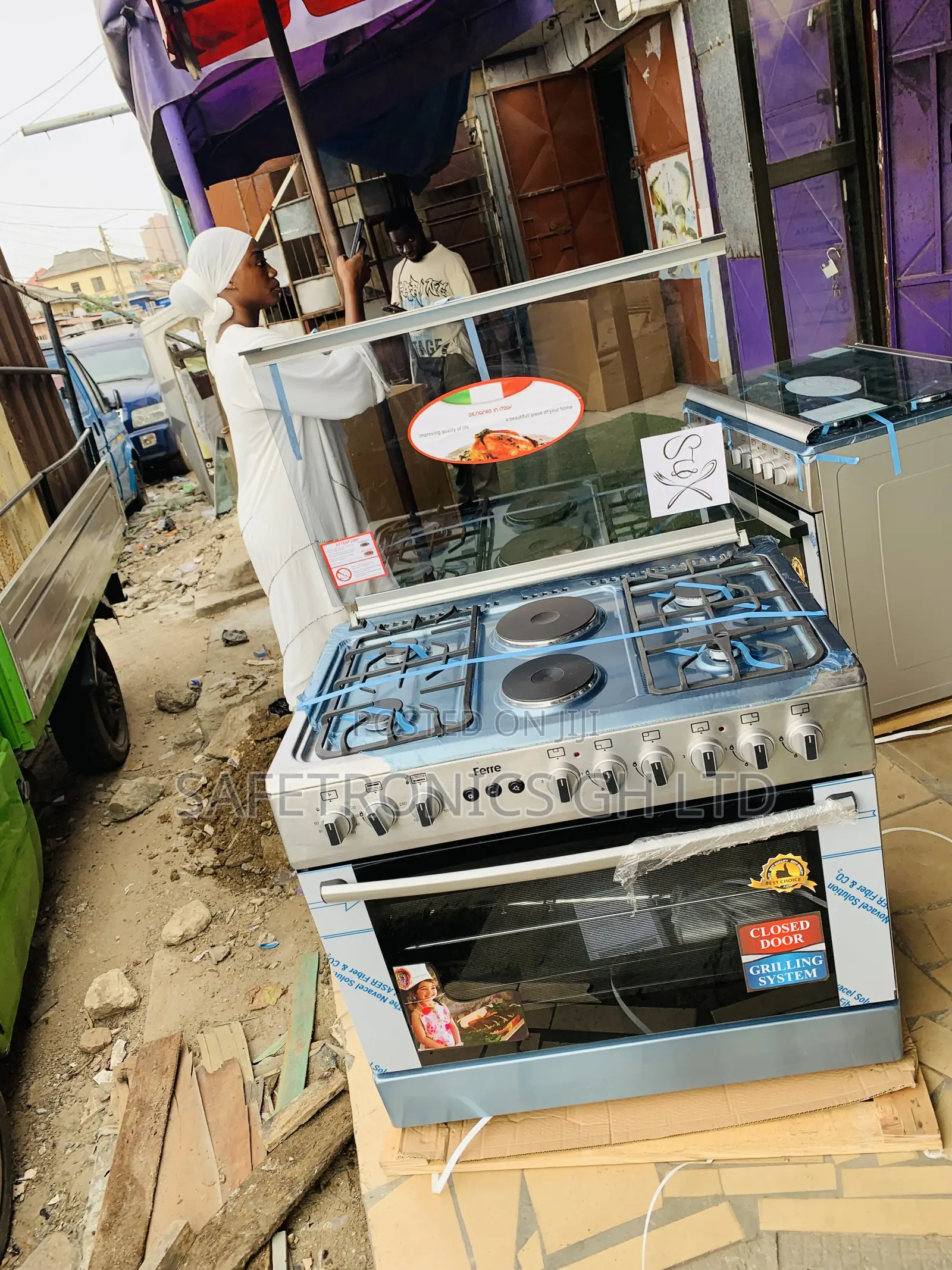 Grab Unique Ferre 90x60cm 4Gas+2Electric Burner Cooker With Oven