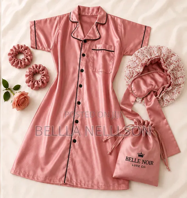Chantilly Luxe Satin Sleep Set – Bonnet, Sleep Mask Scrunchies
