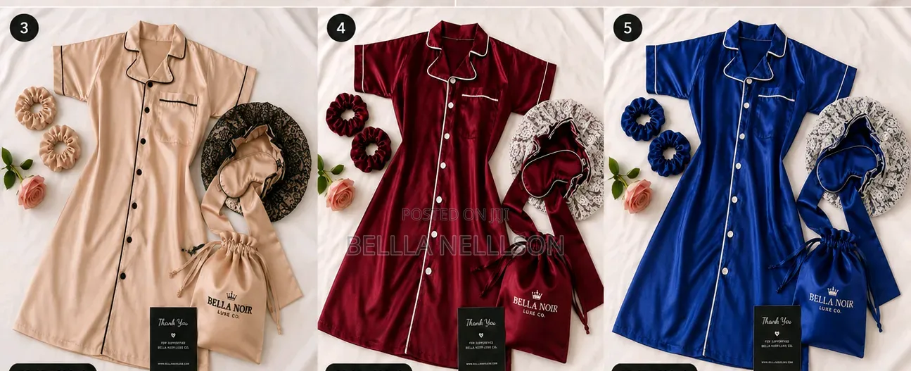 Chantilly Luxe Satin Sleep Set – Bonnet, Sleep Mask Scrunchies
