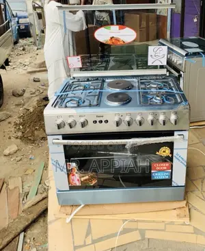 Buy Durable Ferre 60x90cn Glass Lid 4 Gas + 2 Electric Cooker 